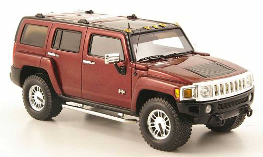 Hummer H3 1/43 Luxury Collectibles rood 2006 modelauto