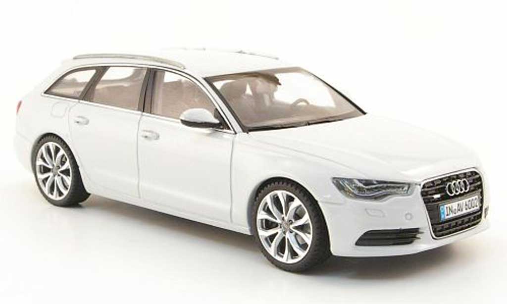 Audi A6 Avant 1/43 Schuco Avant (C7) grijs wit 2011 modelauto