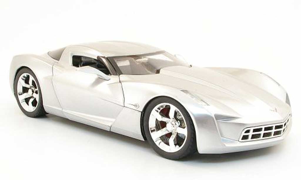 Chevrolet Corvette C6 1/18 Jada Toys C6 concept grijs metallic modelauto