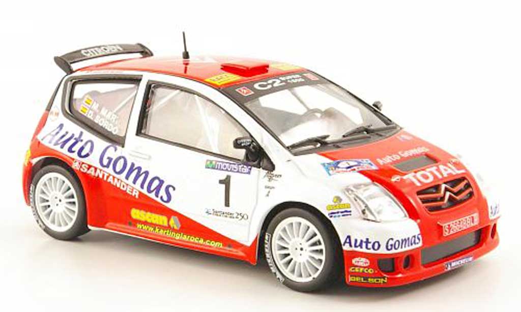 Citroen C2 S1600 1/43 Hachette S1600 No.1 Auto Gomas Rally Cantabria Infinita 2005 modelauto