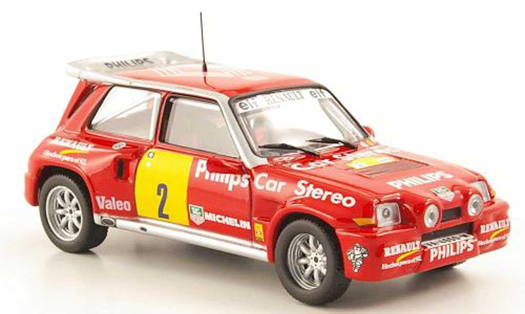 Renault 5 Turbo 1/43 Hachette Turbo Maxi 4x4 No.2 Philips Rally de Tierra de Aviles 1989 modelauto