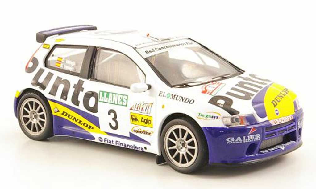 Fiat Punto 1/43 Hachette S 1No.3 Rally Villa de Llanes 2002 modelauto