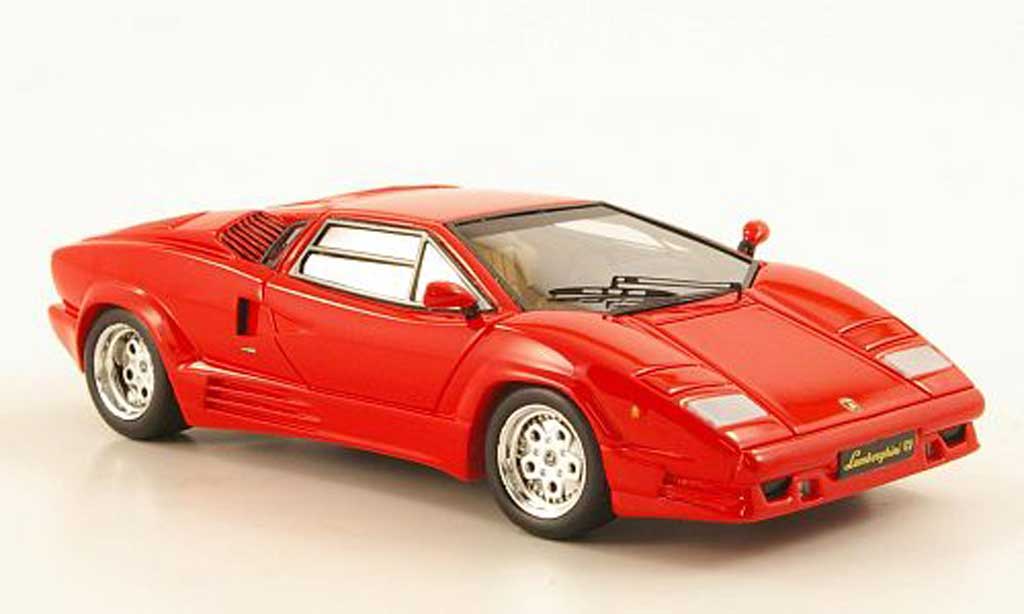 Lamborghini Countach 25th Anniversary 1/43 Premium X 25th Anniversary rood 1989 modelauto