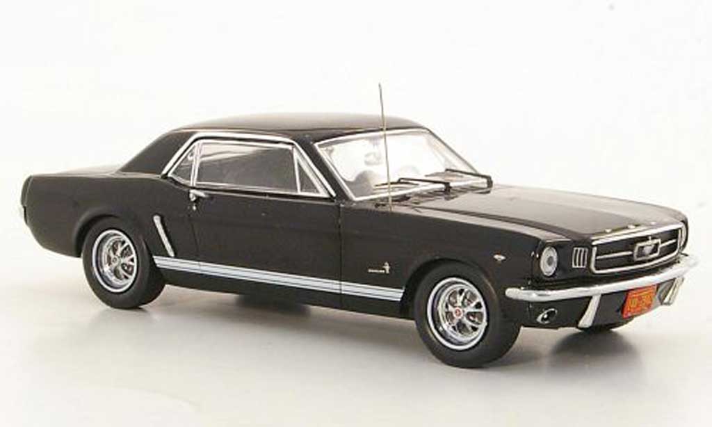 Ford Mustang 1965 1/43 Premium X 1965 zwart modelauto