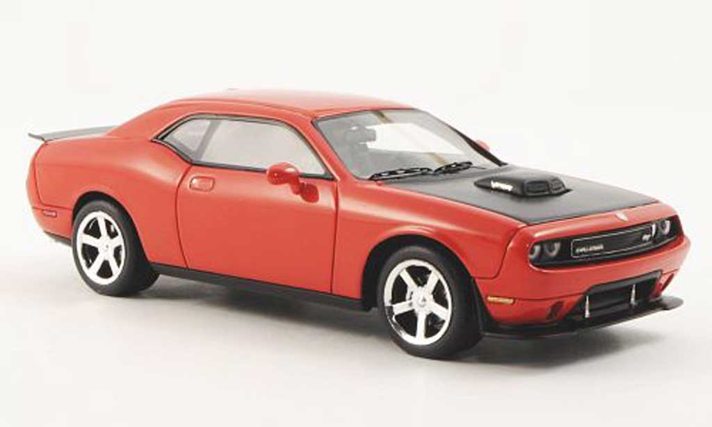 Dodge Challenger 2009 1/43 Premium X 2009 SRT10 oranjerood/carbon modelauto