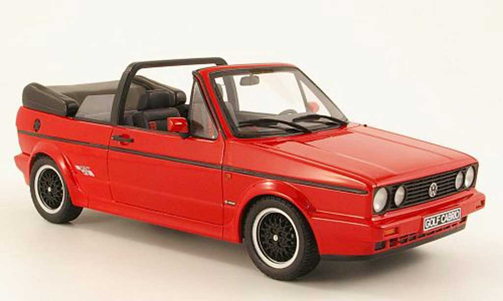 Volkswagen Golf 1 cabriolet 1/18 Ottomobile 1 cabriolet sportline rood modelauto