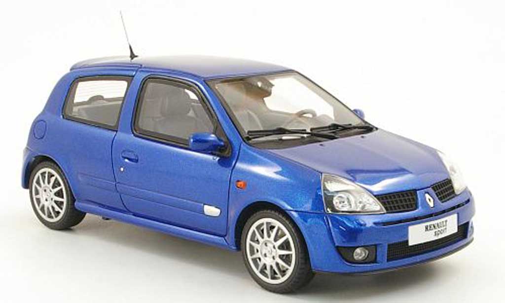 Renault Clio 2 RS 1/18 Ottomobile 2 RS jean ragnotti blauw modelauto