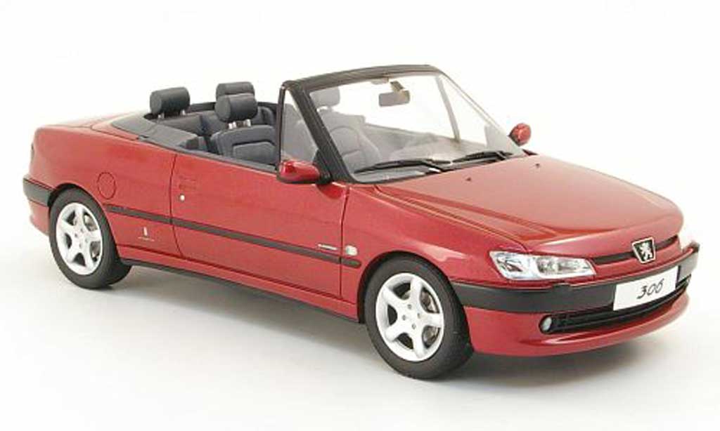 Peugeot 306 Cabriolet 1/18 Ottomobile Cabriolet cabriolet rood modelauto