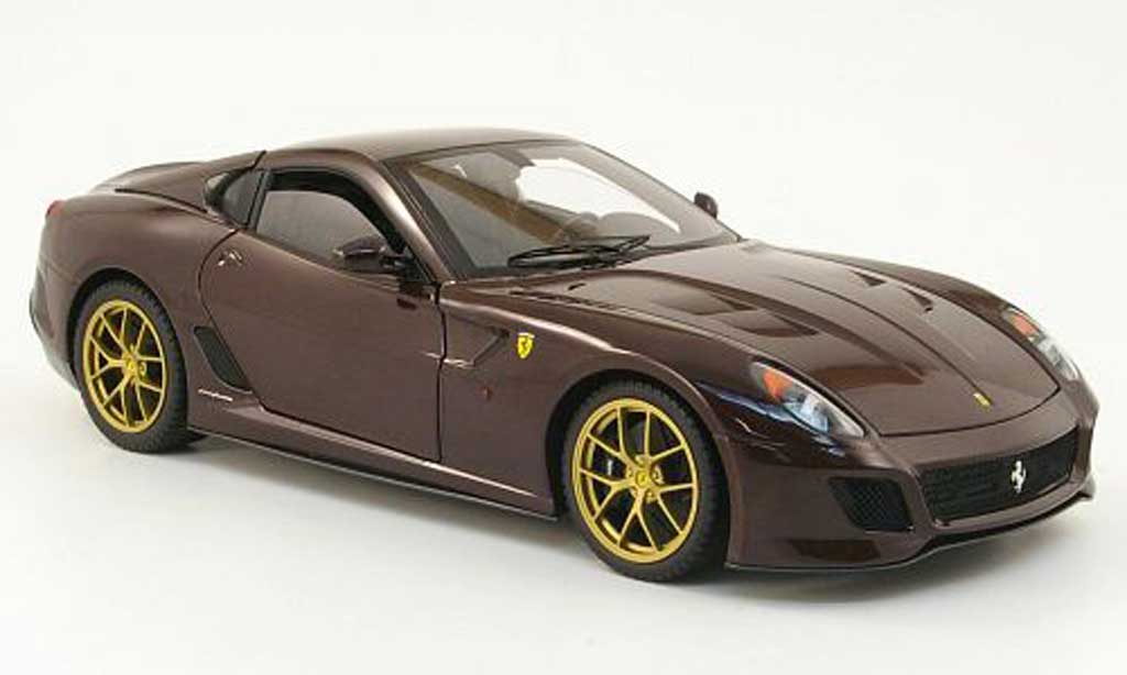 Ferrari 599 GTO 1/18 Hot Wheels Elite GTO rood owned by michael mann modelauto