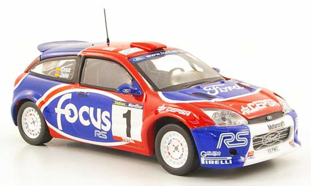 Ford Focus RS WRC 1/43 Hachette RS WRC No1 Rally de Cangas del Narcea 2002 modelauto