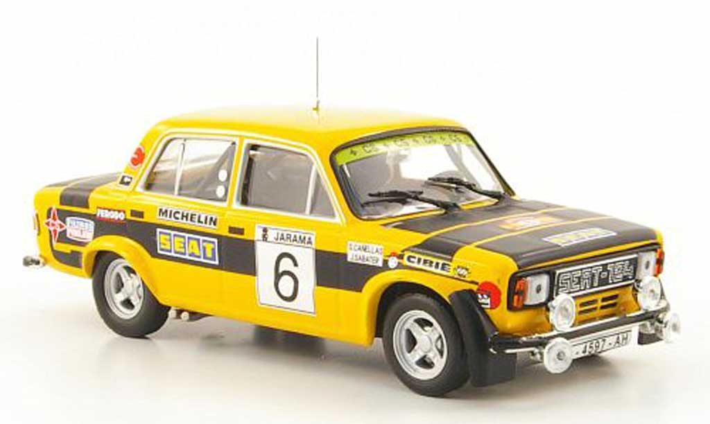 Seat 124 1/43 Hachette 1800 No.6 Rally RACE 1977 modelauto
