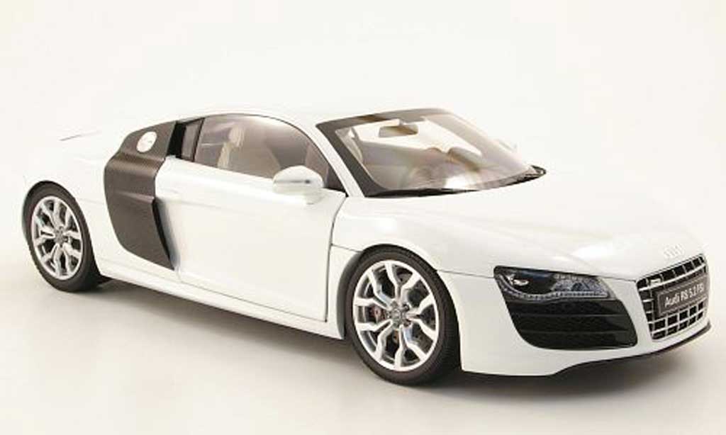 Audi R8 5.2 FSI 1/18 Kyosho 5.2 FSI v10 wit 2009 modelauto