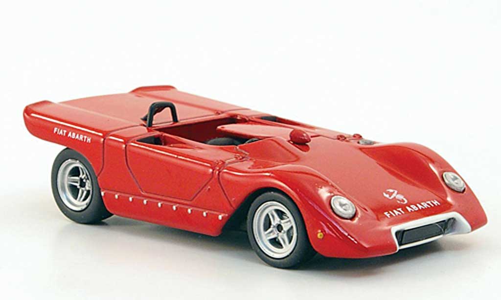 Abarth 1000 Biposto 1/43 Hachette Biposto Corsa rood 1970 modelauto