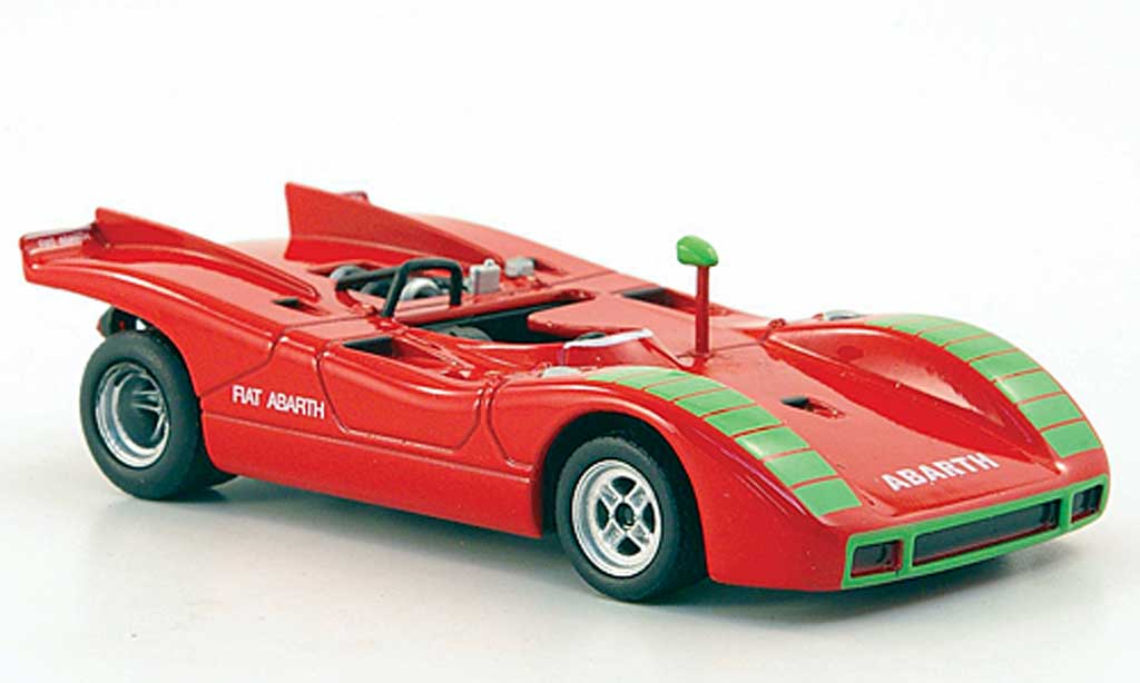 Fiat 2000 1/43 Hachette Abarth Sport Spider (SE019) rood 1970 modelauto