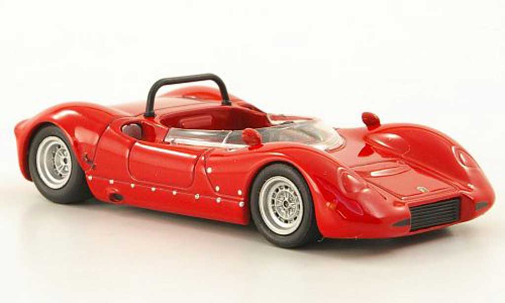 Abarth 2000 Sport Spider 1/43 Hachette Sport Spider MC (SE04/L) rood 1967 modelauto
