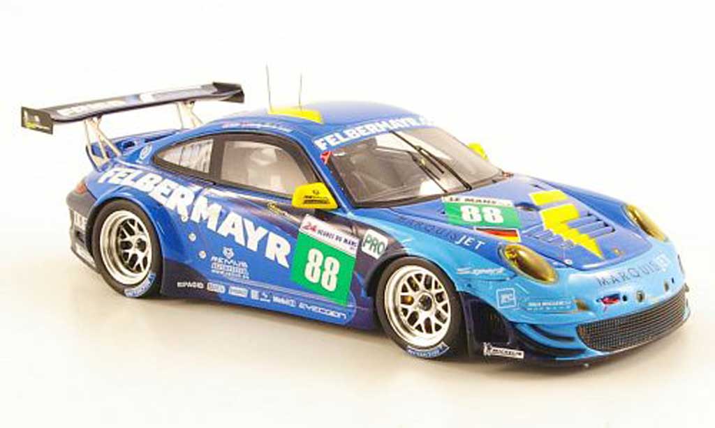 Porsche 997 GT3 RSR 1/43 Spark GT3 RSR 2011 No.88 Team Felbermayr-Proodon 24h Le Mans modelauto