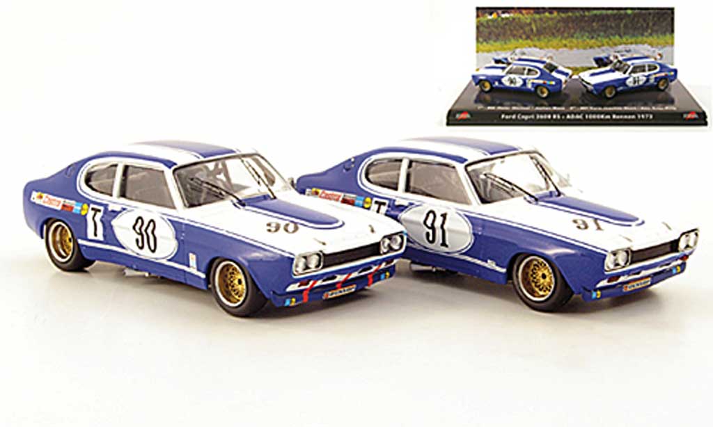 Ford Capri 2600 1/43 Trofeu 2600 2er Set: MKI No.90 und No.91 ADAC 1000 Km Rennen 1972 modelauto