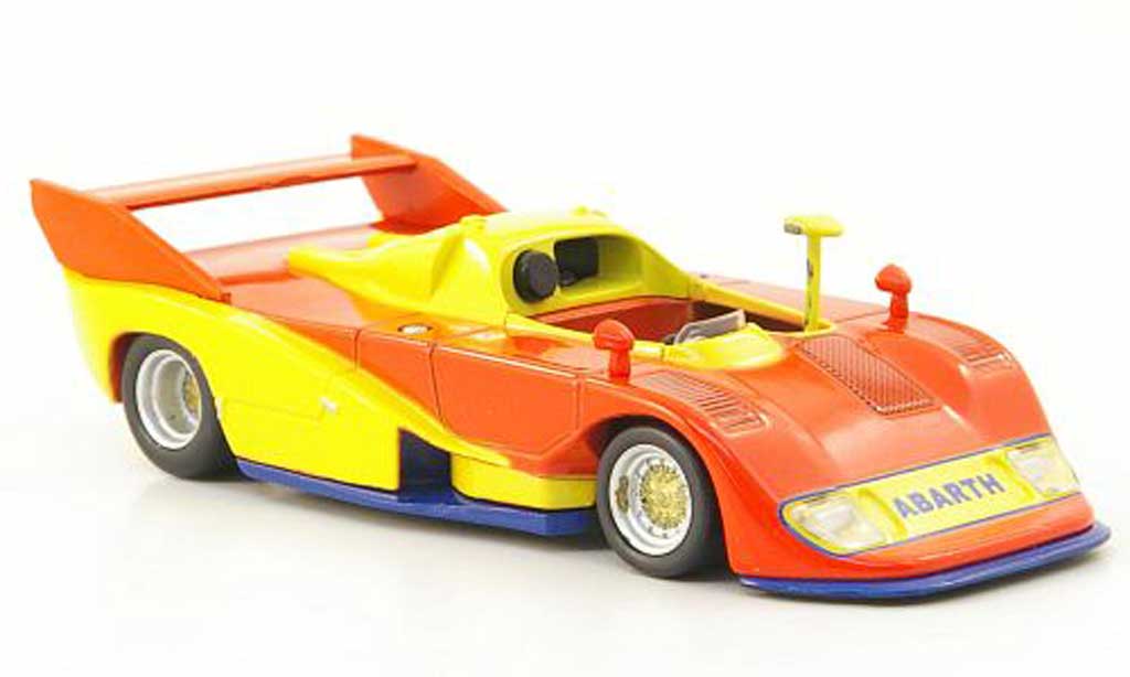 Abarth 2000 Sport Spider 1/43 Hachette Sport Spider (SE027) oranje/geel/blauw 1974 modelauto