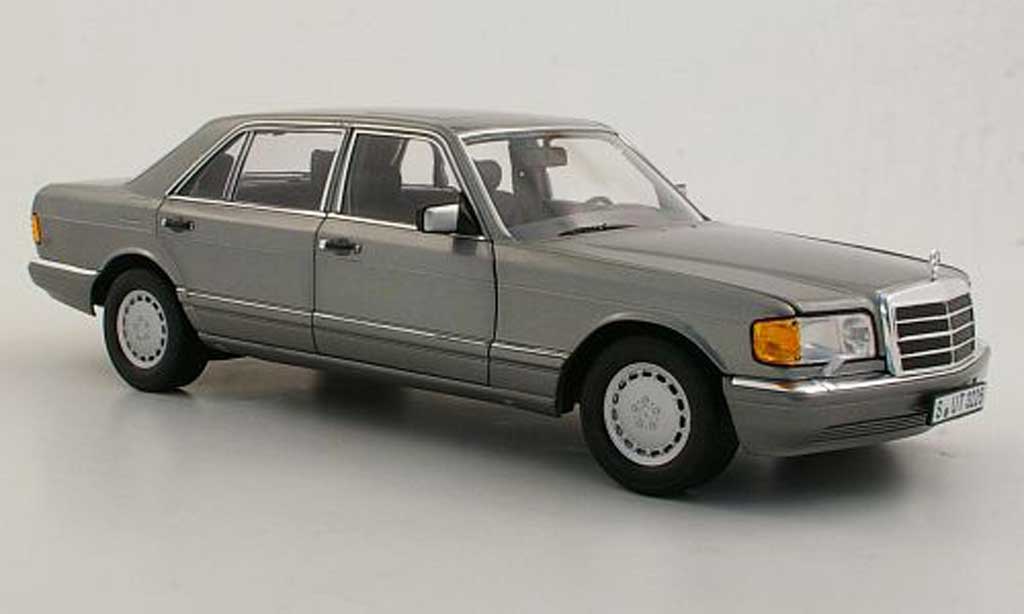 Mercedes 560 SEL 1/18 Norev SEL (W126) grijs 1985 modelauto