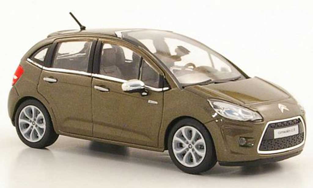 Citroen C3 1/43 Norev bruin 5-portes 2011 modelauto