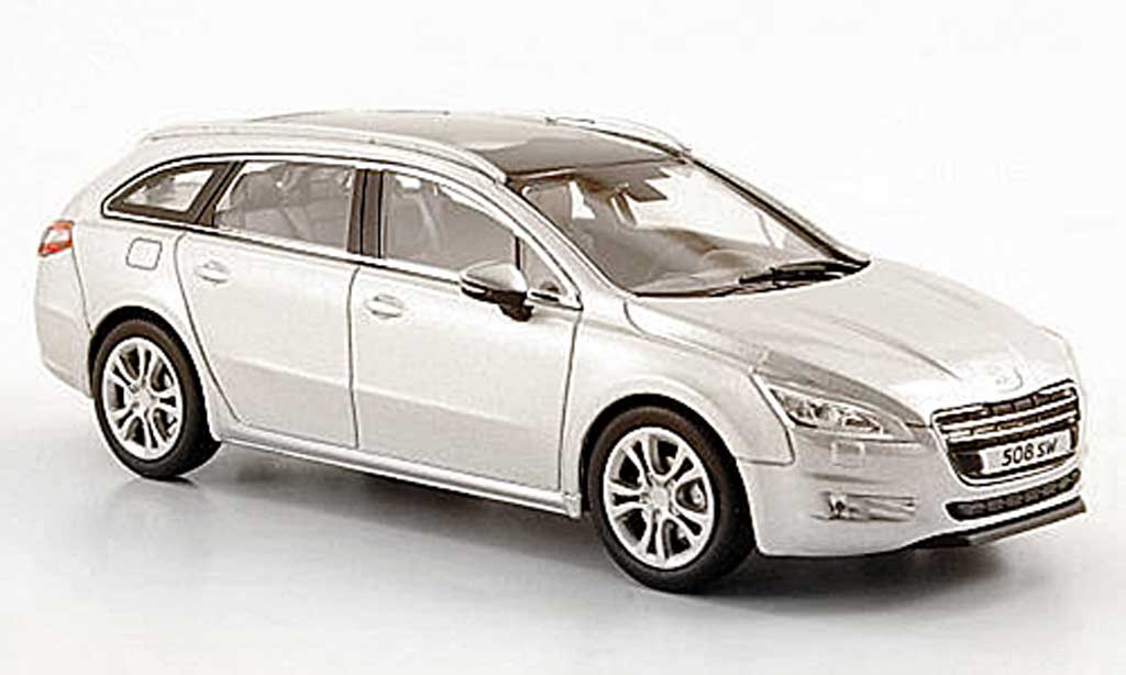 Peugeot 508 SW 1/43 Norev SW grijs 2010 modelauto