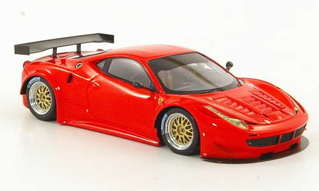 Ferrari 458 Italia GT2 1/43 Fujimi Italia GT2 rood Prasentationsfahrzeug 2011 modelauto