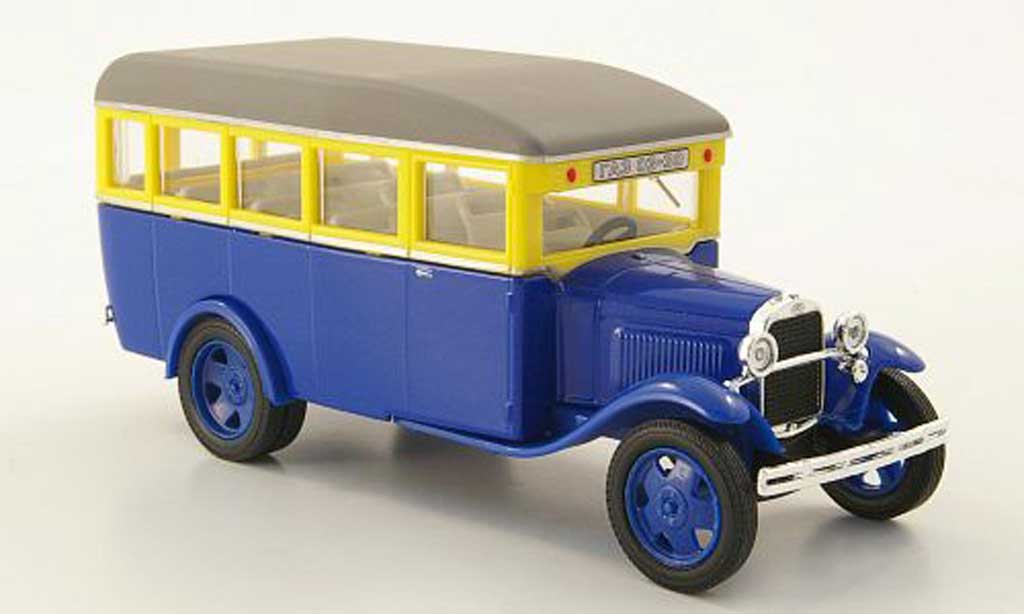 Gaz 03-30 1/43 Nash Avtoprom blauw/geel/grijs modelauto