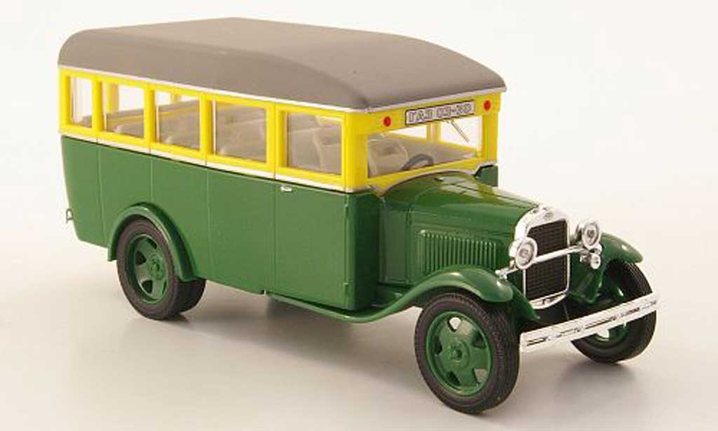 Gaz 03-30 1/43 Nash Avtoprom grun/geel/grijs modelauto