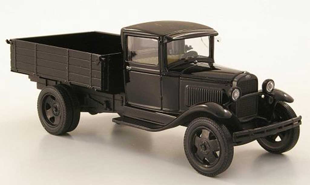 Gaz AA 1/43 Nash Avtoprom Pritsche zwart modelauto