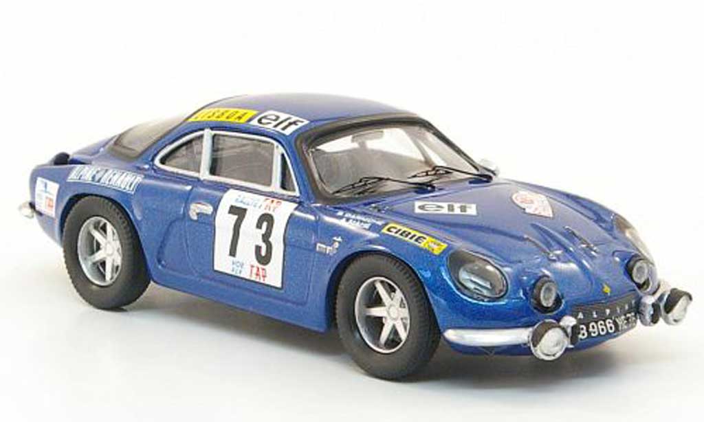 Alpine A110 1/43 Trofeu No.73 Darniche/Mahe Rally Portugal 1972 modelauto