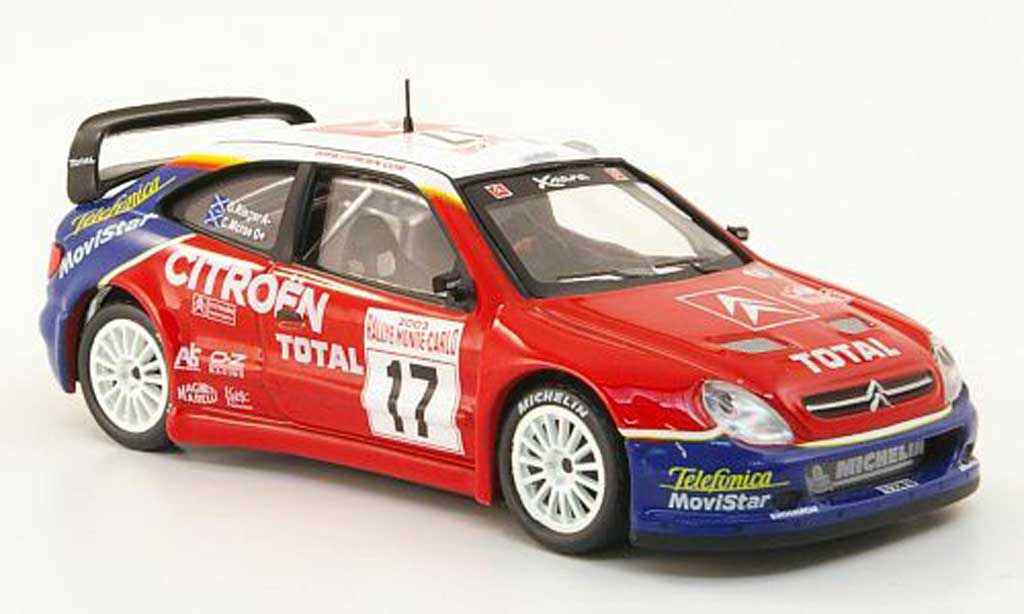 Citroen Xsara WRC 2003 1/43 Hachette WRC 2003 No.17 Total Rally Monte Carlo modelauto