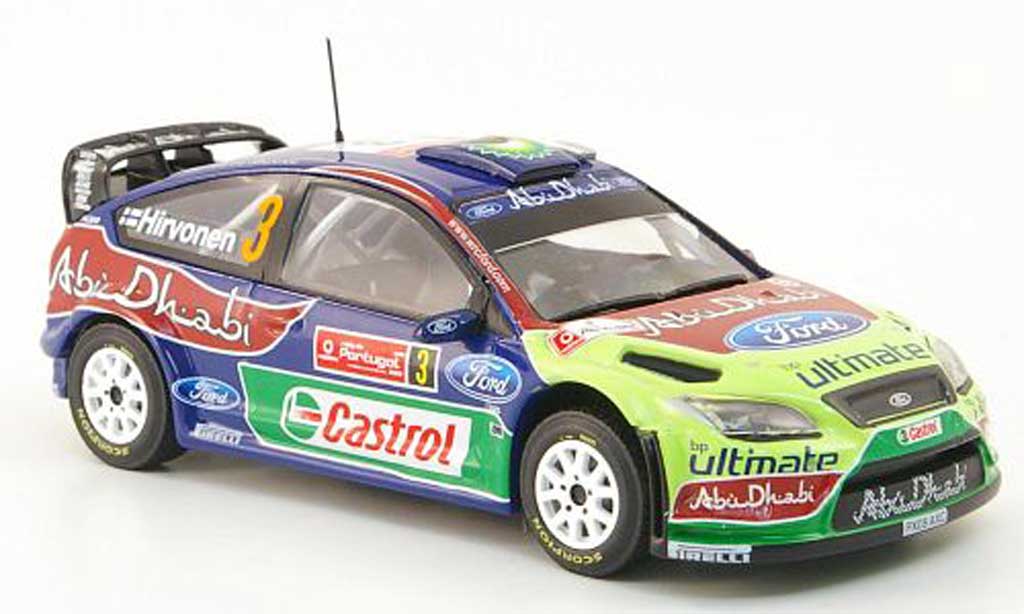 Ford Focus RS WRC 1/43 Hachette RS WRC No.3 BP/Abu Dhabi Rally Portugal 2009 modelauto