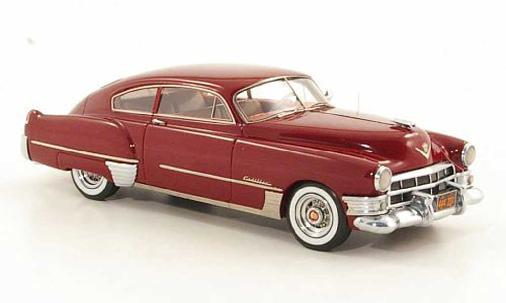 Cadillac Serie 62 1949 1/43 Neo 1949 Club Coupe Sedanet rood modelauto