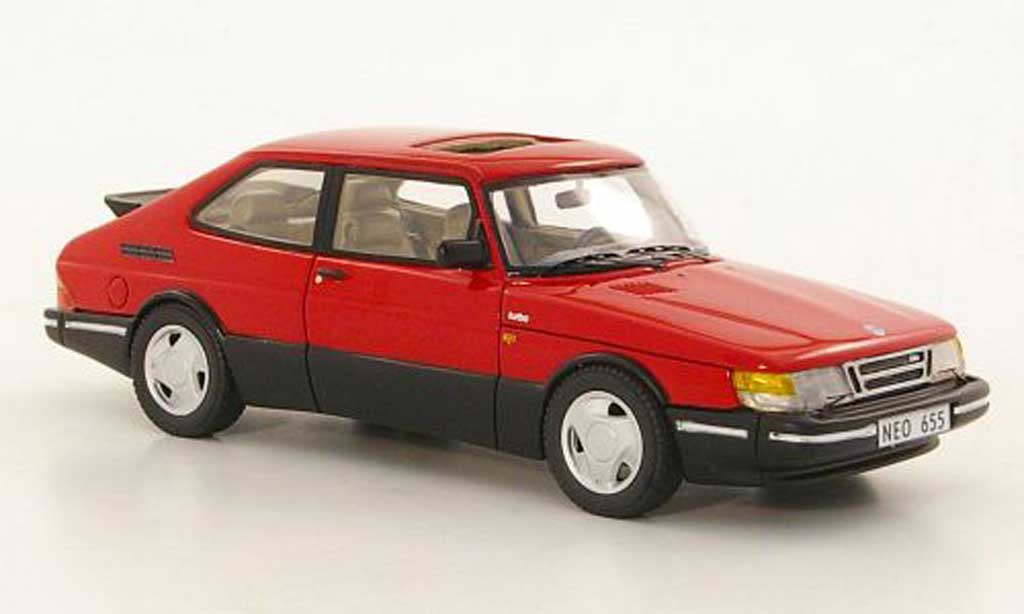 Saab 900 Turbo 1/43 Neo Turbo 16S Aero rood 1992 modelauto