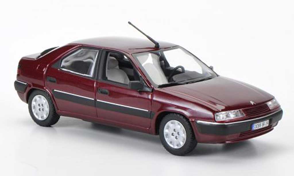 Citroen Xantia 1/43 Norev rood 1993 modelauto