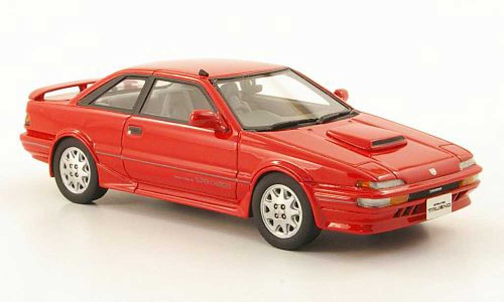 Toyota Trueno 1/43 Hi Story Sprinter GT-Z rood RHD 1989 modelauto