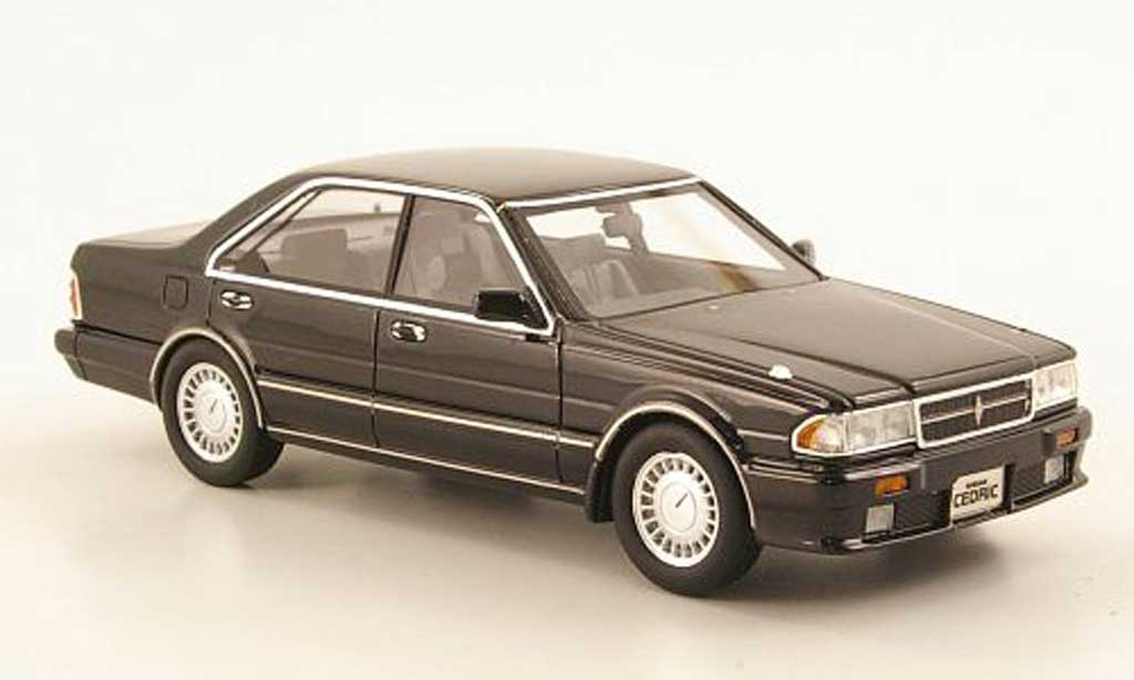 Nissan Cedric 1/43 Hi Story Gran Turismo SV (Y31) zwart RHD 1989 modelauto
