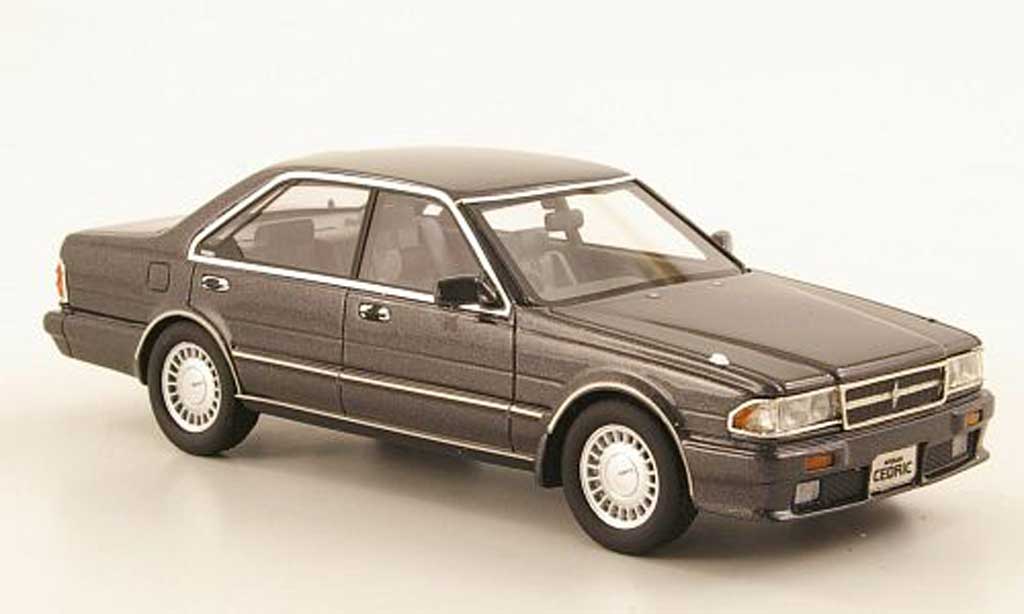 Nissan Cedric 1/43 Hi Story Gran Turismo SV (Y31) grijs RHD 1989 modelauto