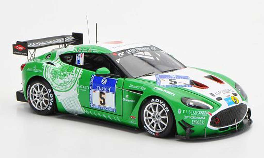 Aston Martin V12 Zagato 1/43 Minichamps Zagato No.5 24h Nurburgring 2011 modelauto