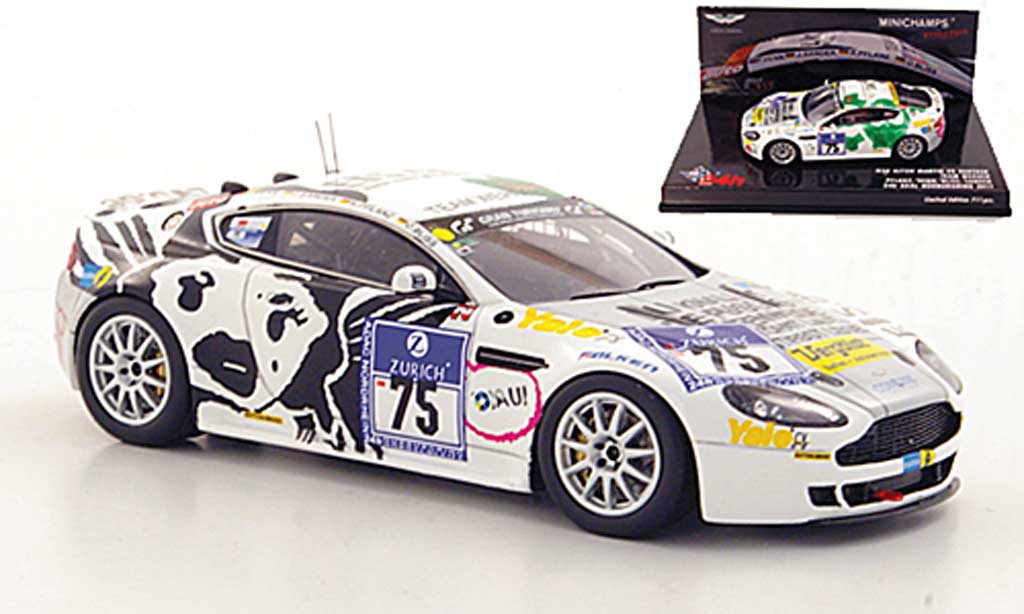 Aston Martin V8 1/43 Minichamps No.75 Team Werner ADAC 24h Nurburgring 2011 modelauto
