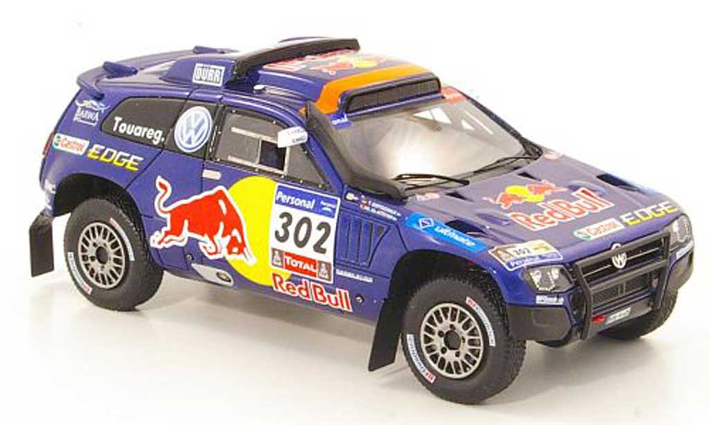 Volkswagen Touareg Dakar 1/43 Spark Dakar Race 3 No.302 Red Bull Rally 2011 modelauto