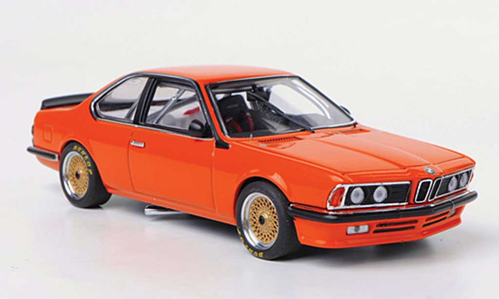 Bmw 635 CSI 1/43 Autoart Gr.A oranje Plain Body Version modelauto