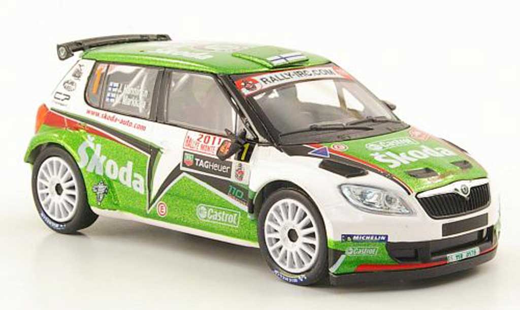 Skoda Fabia S2000 1/43 Abrex S2000 No.1 Hanninen/Markkula Rally Monte Carlo 2011 modelauto
