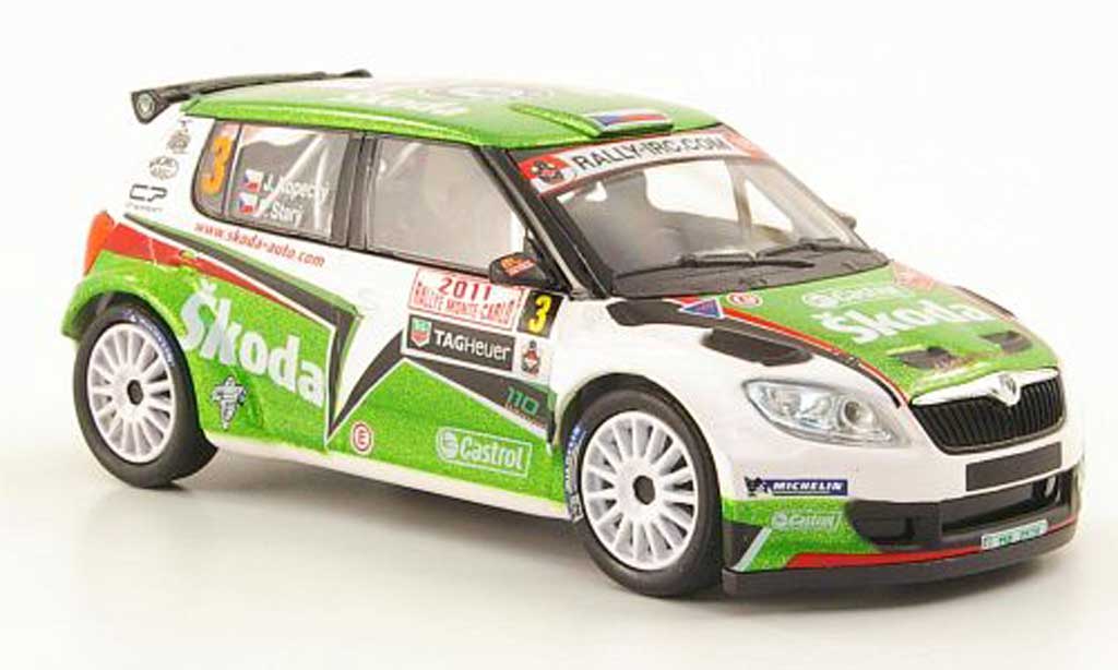 Skoda Fabia S2000 1/43 Abrex S2000 No.3 Kopecky/Stary Rally Monte Carlo 2011 modelauto