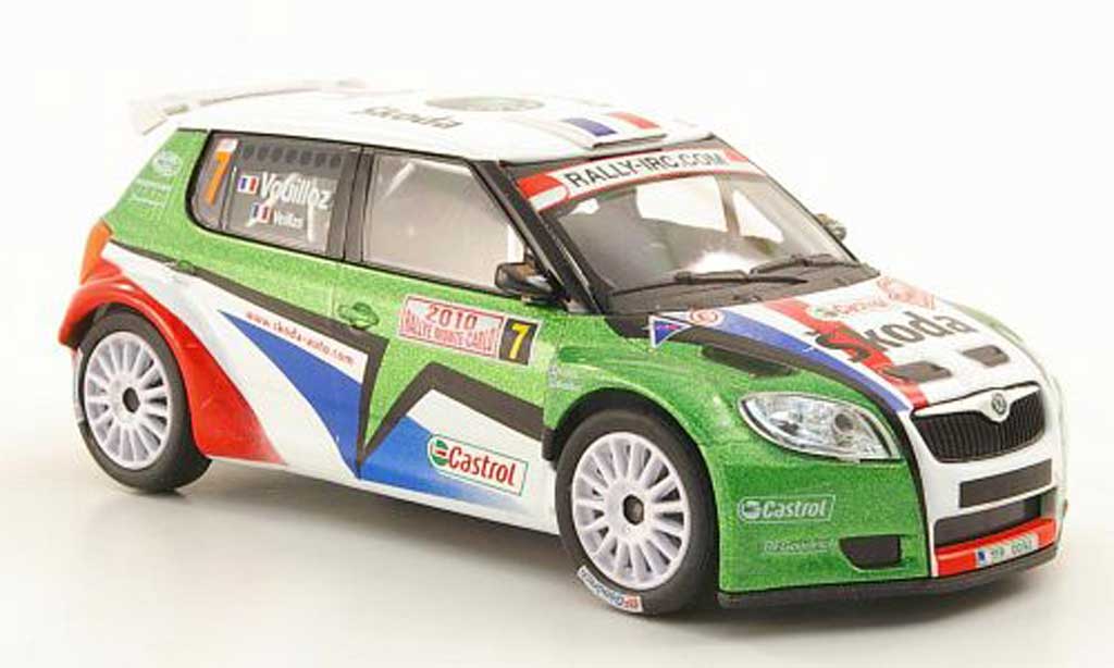 Skoda Fabia S2000 1/43 Abrex S2000 No.7 Vouilloz/Veillas Rally Monte Carlo 2010 modelauto