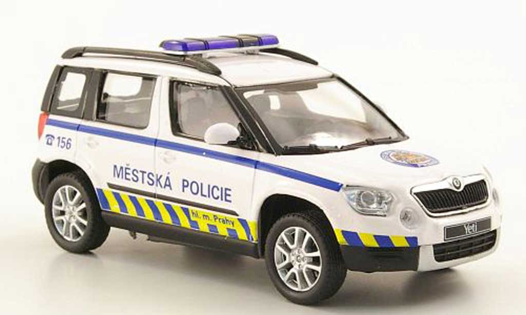 Skoda Yeti 1/43 Abrex Mestska Policie Praha Politie Prag modelauto