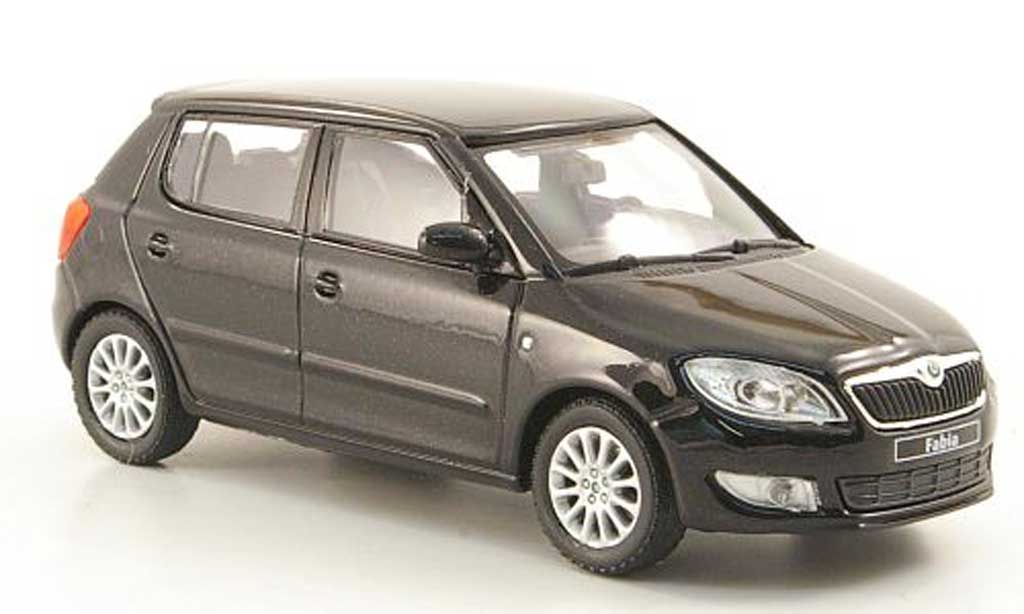 Skoda Fabia II 1/43 Abrex II zwart 2010 modelauto