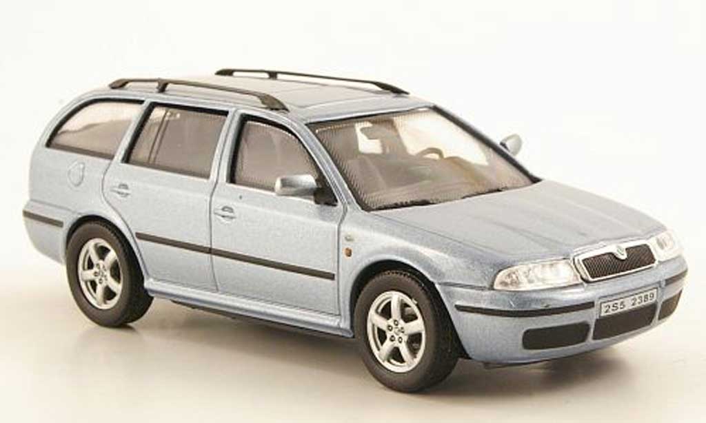 Skoda Octavia Combi 1/43 Abrex Combi Tour blauw modelauto
