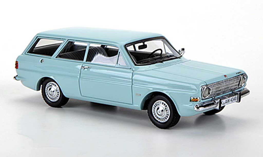 Ford Taunus 1966 1/43 Neo 1966 12m (P6) Turnier turkis modelauto