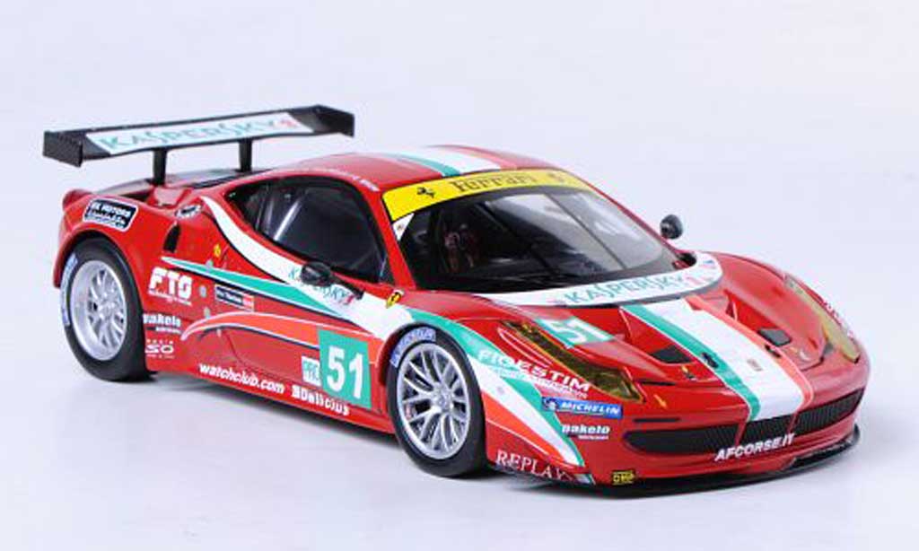 Ferrari 458 Italia GT2 1/43 Hot Wheels Elite Italia GT2 No.51 AF Corse 24h Le Mans (Elite) 2011 modelauto
